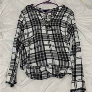 Long sleeve plaid shirt